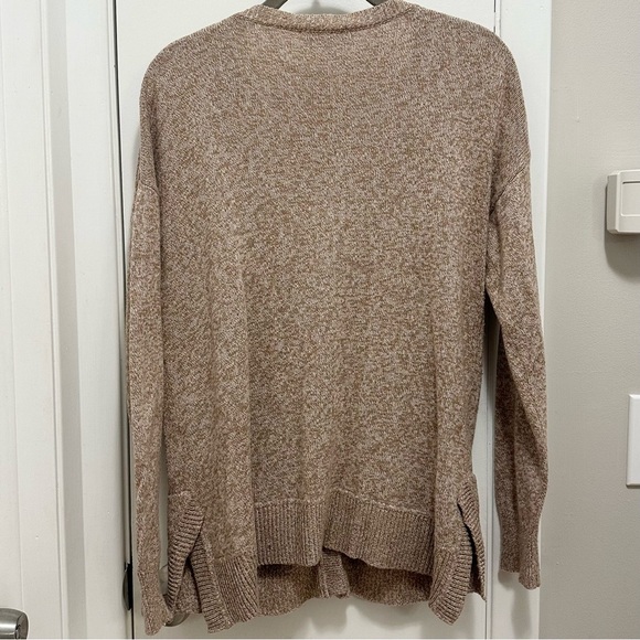 Madewell Grandma Cardigan Sweater S tan & cream marled grannycore button up - Picture 2 of 7